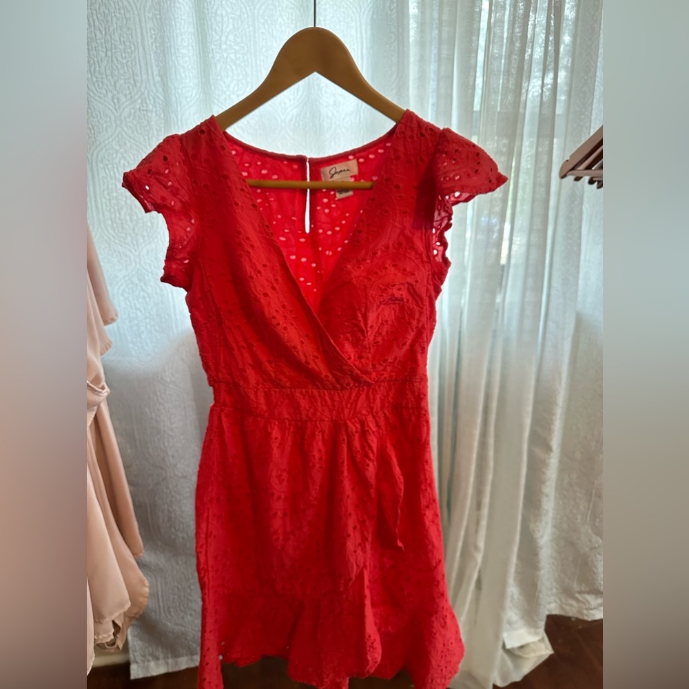 ORANGE PINK DRESS